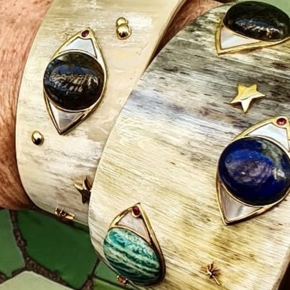 Free People Jewelry - Free People Braided Gold Diamondback Wrap Bracelet